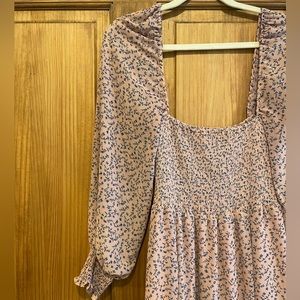 Few Moda o.p.t. Classic Smocked Maxi Dress in Salmon size S